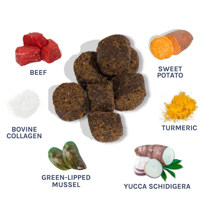 Gâterie soutient aux articulations au bœuf - Healthybud