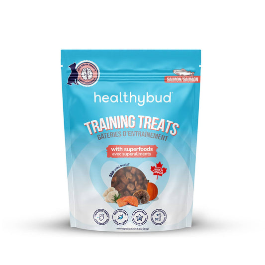 Mini gâteries d’entraînement au saumon - Healthybud