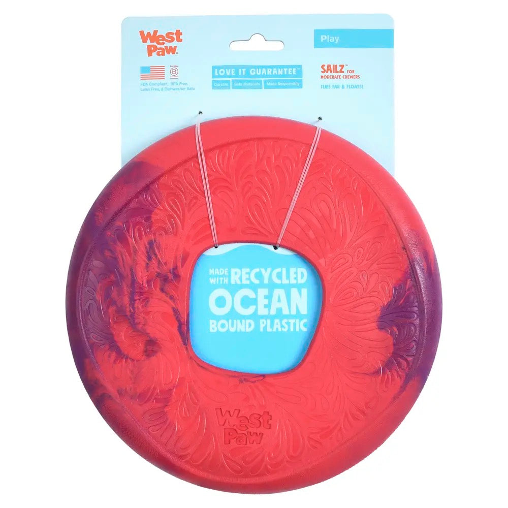 WestPaw Seaflex Sailz Frisbee | Rouge Hibiscus