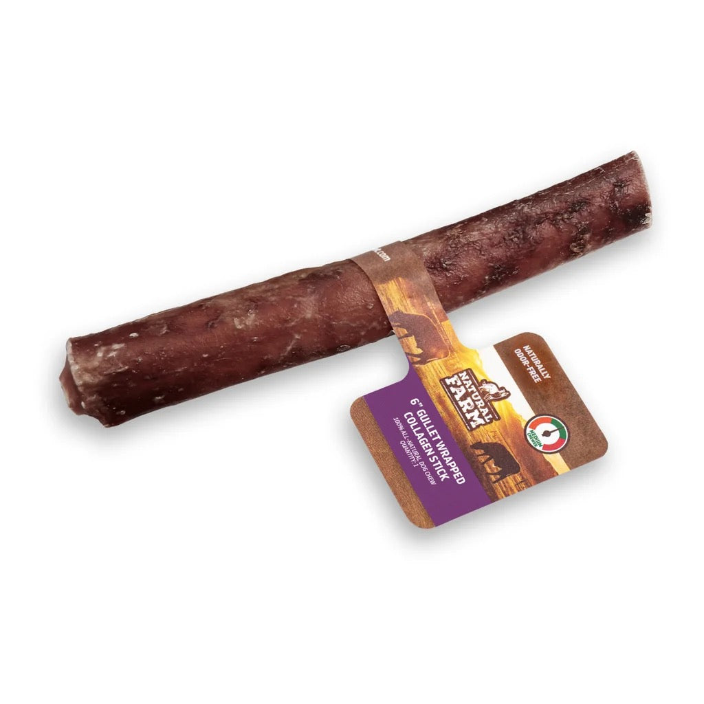 Bâtonnet de collagène enrobé d'oesophage
