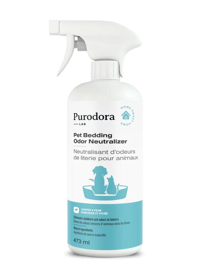 Neutralisant d’odeurs de literie pour animaux - Purodora