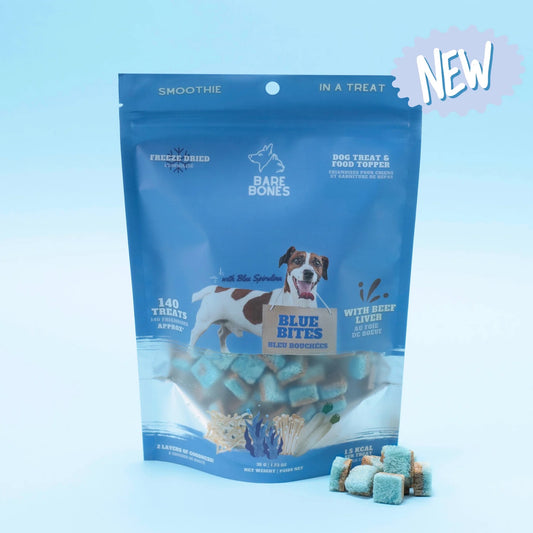 Bouchées lyophilisées au boeuf et smoothie - Blue Bites