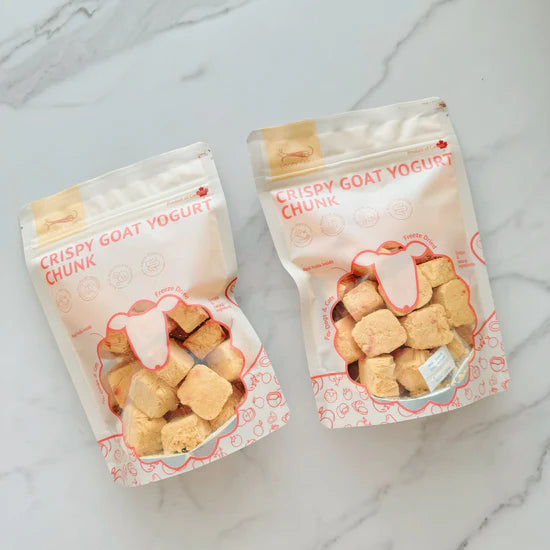 Bouchées de yogourt de chèvre - Citrouille et fraise
