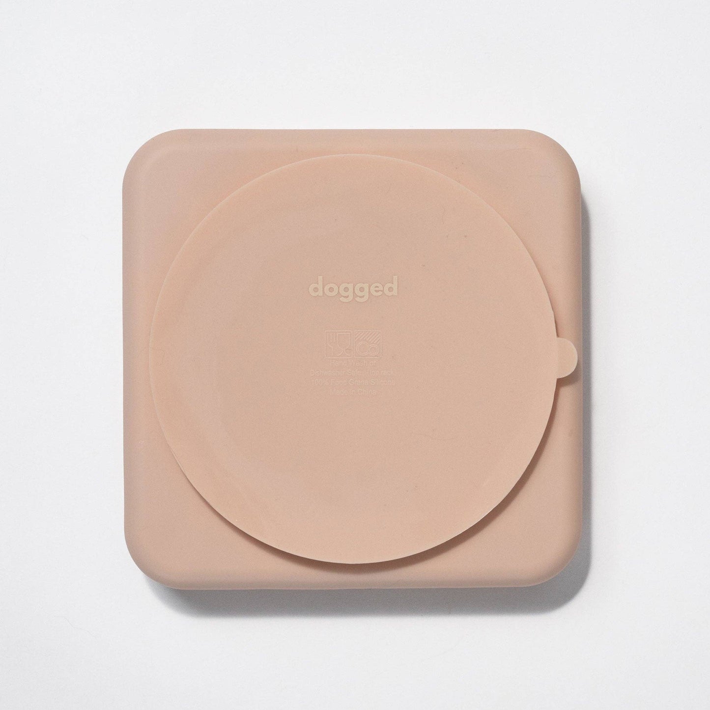 Bol d'alimentation lent à chevrons - eau de rose