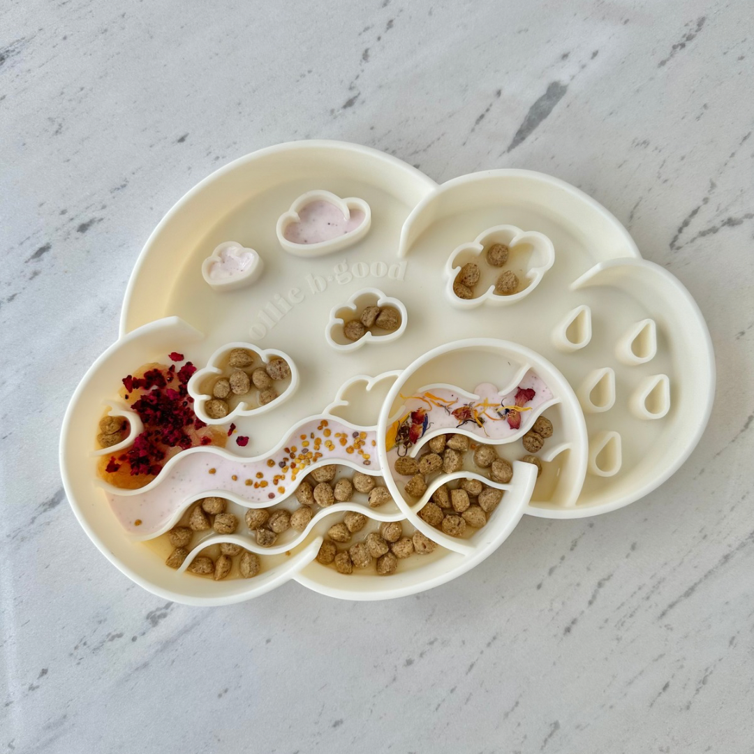 Bol Cloud Slow Feeder | Noix de coco