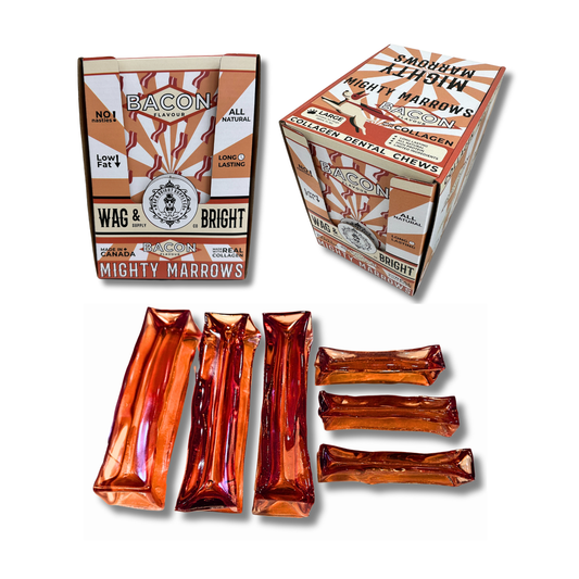 Bâton de moelle osseuse & collagène - Bacon