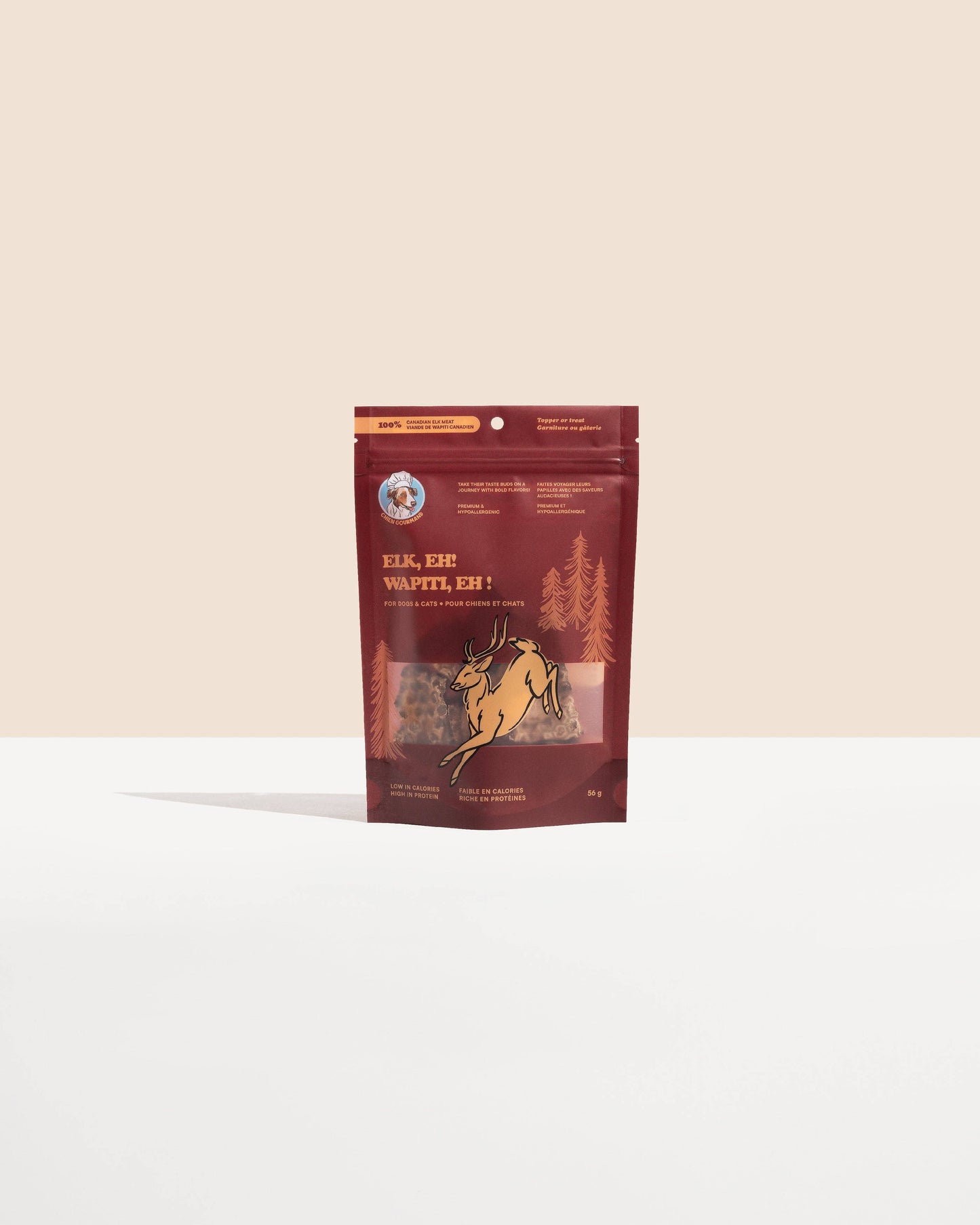 Morceaux de wapiti lyophilisés