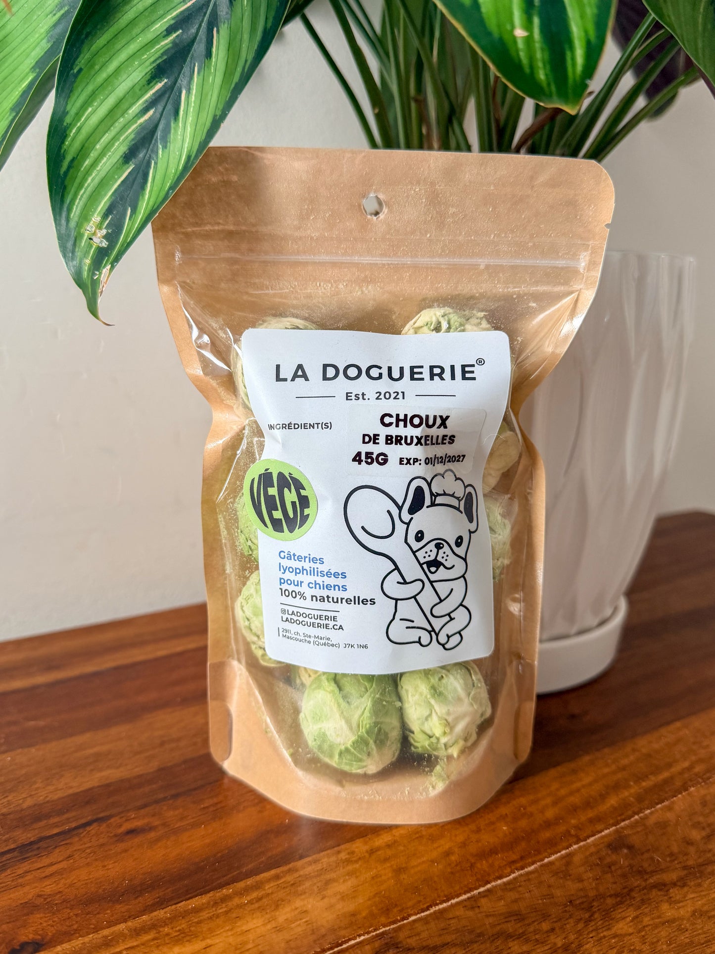 Choux de bruxelles lyophilisés