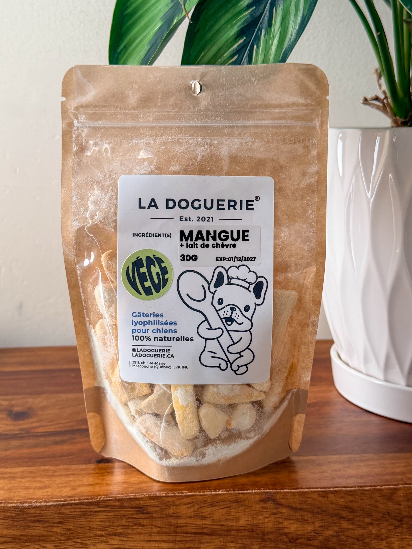 Mangue & lait de chèvre lyophilisée