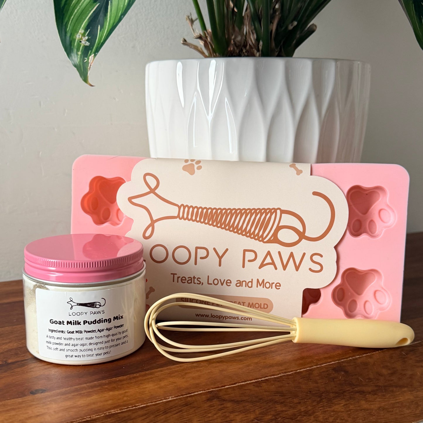 Ensemble Pawdding au lait de chèvre