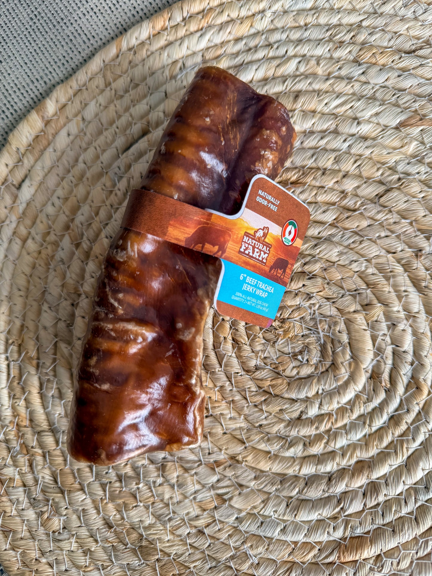 Trachée de boeuf enrobée d'oesophage