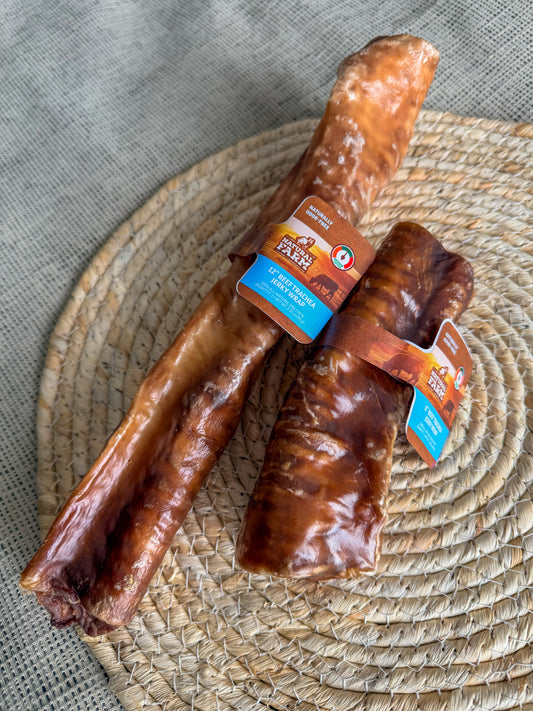 Trachée de boeuf enrobée d'oesophage