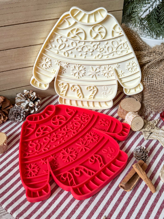 Pull de Noël laid | Tapis de lèche