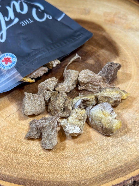 Coeur, foie et langue de porc lyophilisé