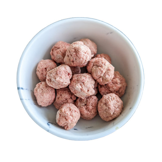 Boulettes de lapin lyophilisées