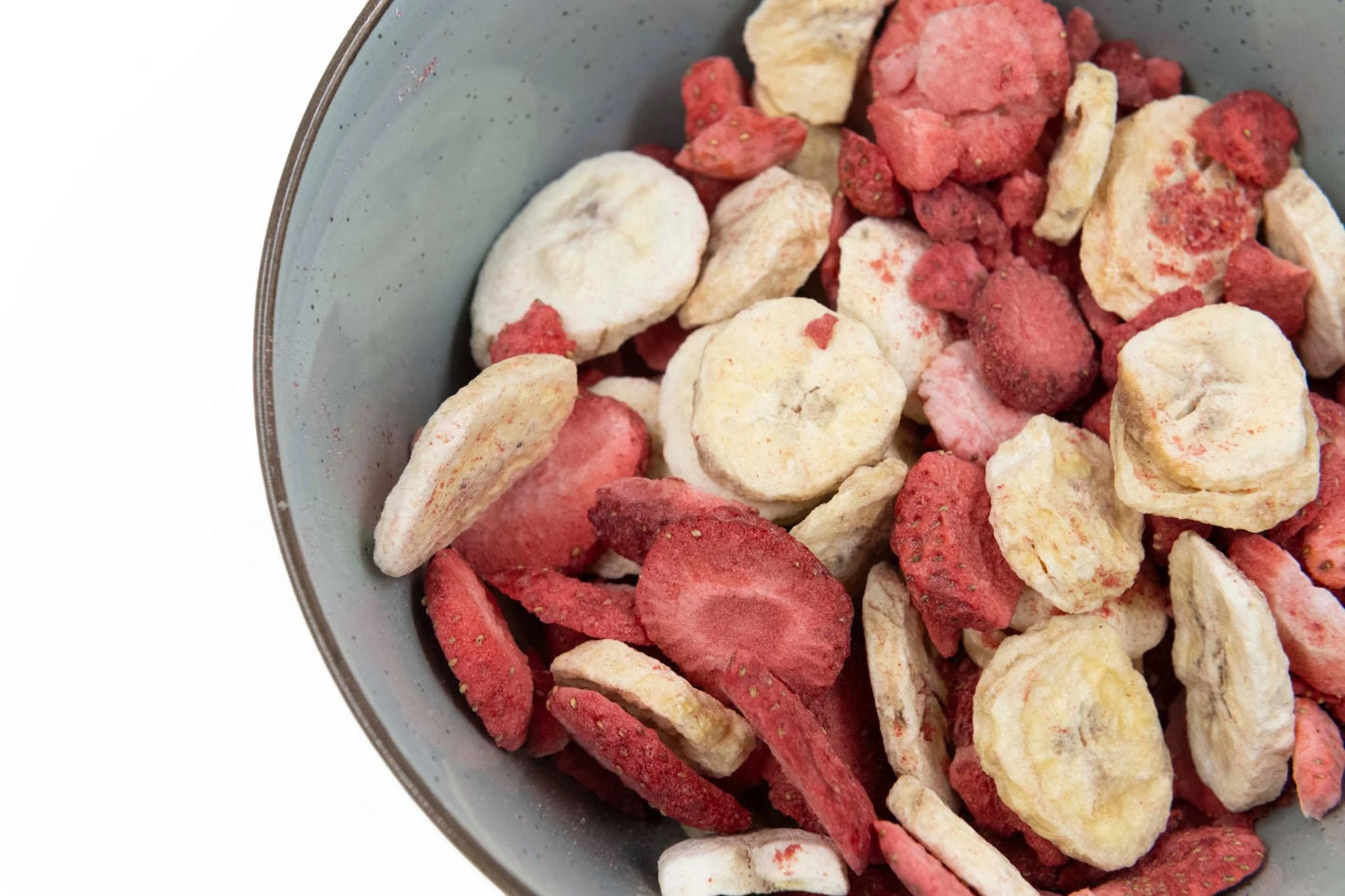 Mélange fraise, banane & lait de chèvre lyophilisé