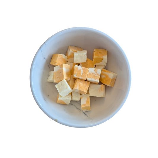 Morceaux de fromage lyophilisés