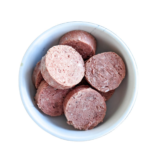 Saucisse au boeuf et poulet lyophilisée