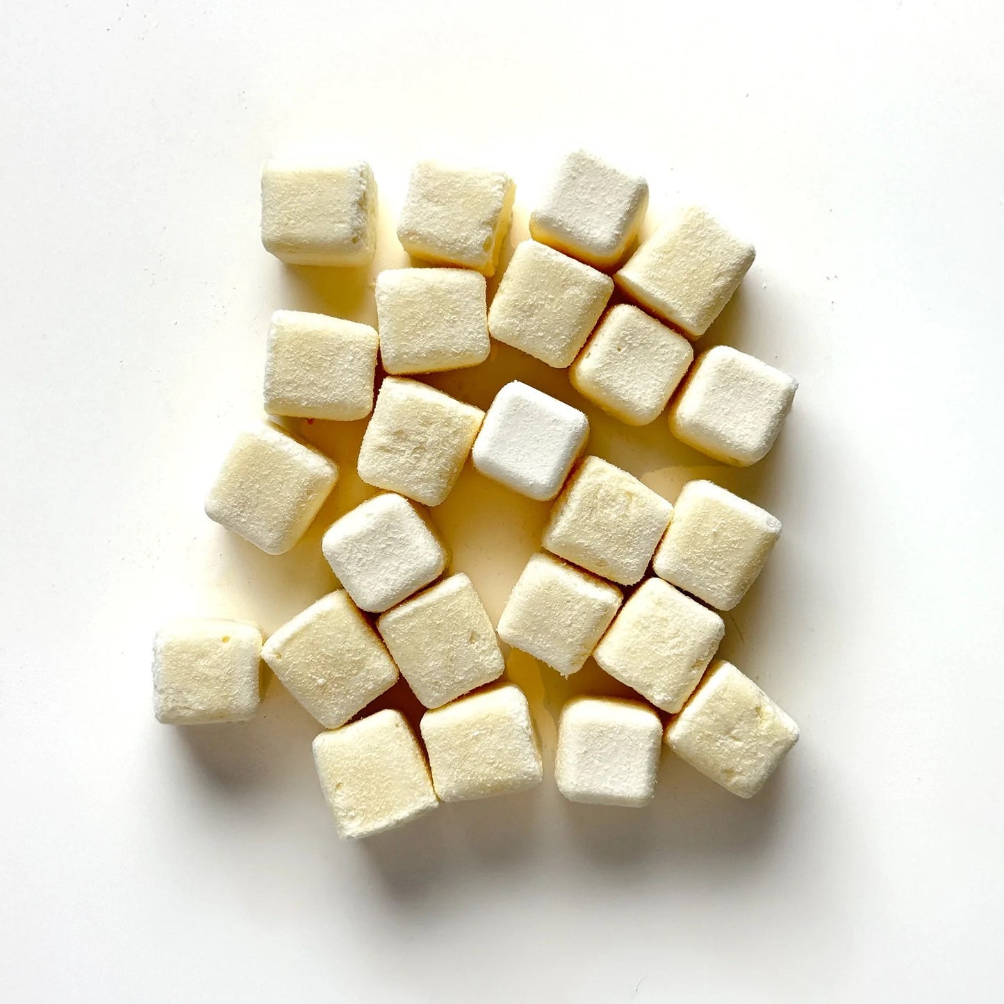 Cube de jaune d'œuf lyophilisé au lait de chèvre